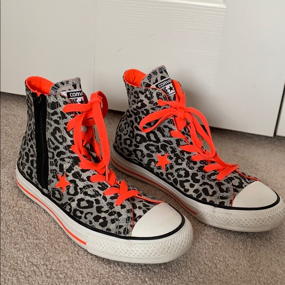 converse cheetah high tops